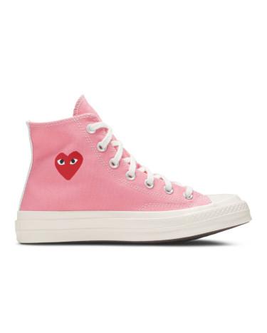 Кеди Converse x Comme Des Garcons Play Chuck 70 High Pink 168301C