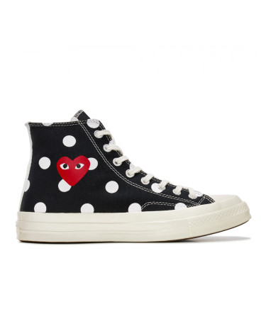 Кеды Converse x Comme Des Garcons Play Chuck 70 High Polka Dot Black 157250C